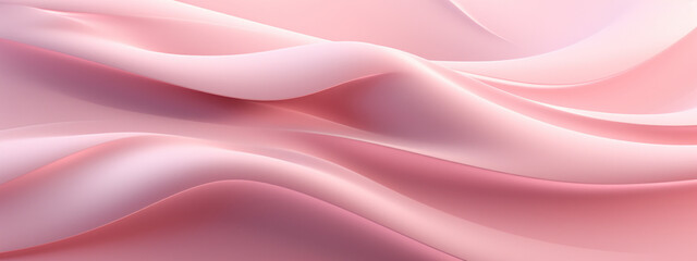 Abstract 3D visualization of a delicate pastel pink surface.