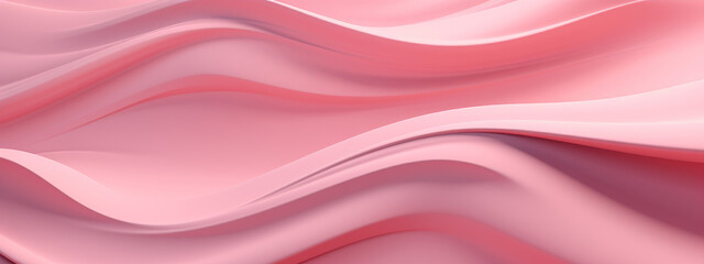 Obraz premium Abstract 3D visualization of a delicate pastel pink surface.