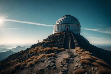 telescope on the mountain