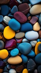 Fototapeta na wymiar Colorful Beach Pebbles 