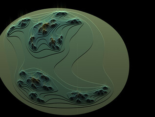 Imaginatory fractal abstract background Image
