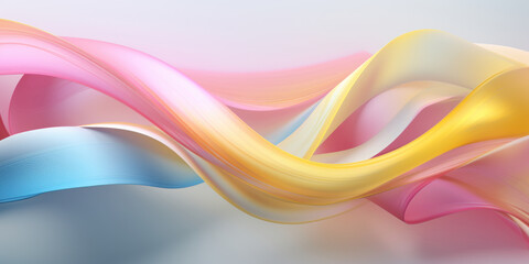 Ethereal pastel ribbons flow.