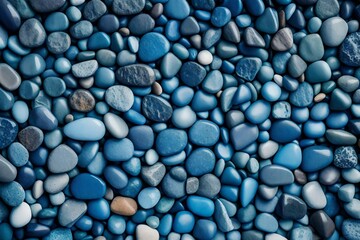 Fototapeta na wymiar blue and white stones