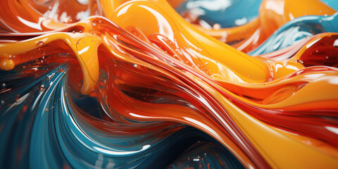 A mesmerizing display of 3-D extruded liquid art.
