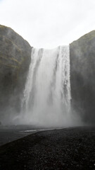 mighty skogafoss in southern iceland
