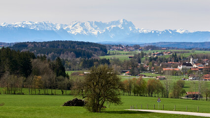 view of Zugspitze, germany's highest mountain