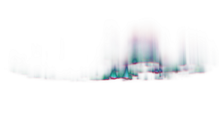 Aurora northern, polar and southern lights on transparent background. Aurora polaris, borealis and australis with green, blue, pink and purple neon lights, shining rays and swirls