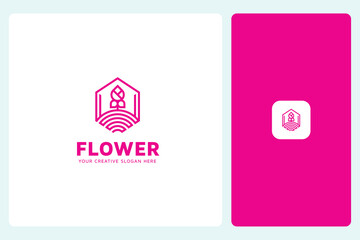 Modern Flower Logo Design Template