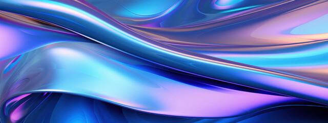 Mesmerizing abstract of shimmering holographic fabric.