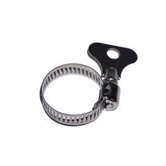 Hose clamp handle isolated with clipping path