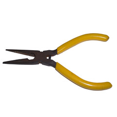 Needle nose pliers isolated with clipping path