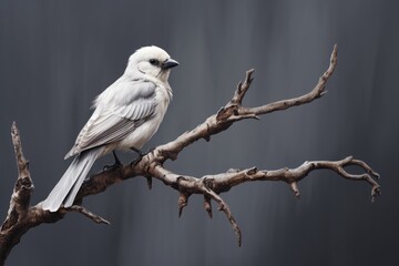 A White Bird Perched On A Branch