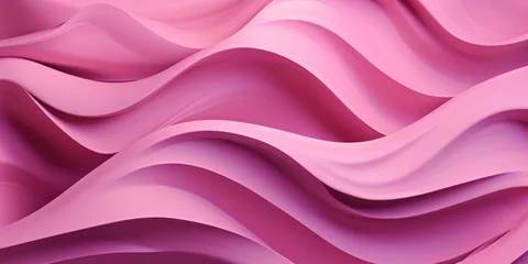 Crédence de cuisine en verre imprimé Roze Softly undulating pink paper textures.