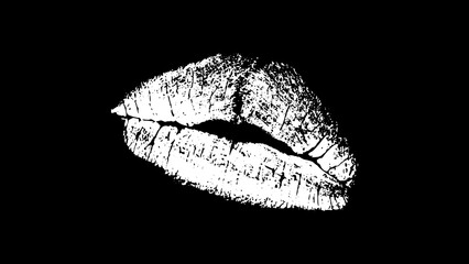 Obraz premium Grunge effect black background screen overlay and white background overly Old vintage and rough texture illustration photos effect, crack lips, texture, overly effect download 