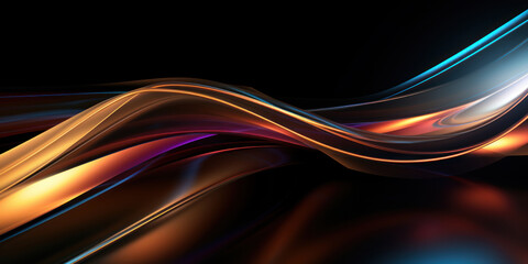 Glistening metallic lines forming an intricate abstract pattern.