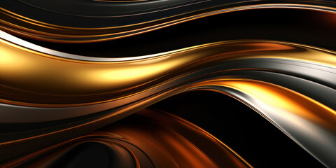 Glistening metallic lines forming an intricate abstract pattern.
