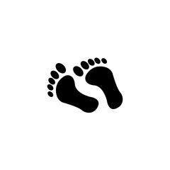 Human feet concept line icon. Simple element illustration.Human feet concept outline symbol design.