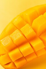 A close-up of mango pulp
