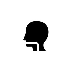 throat concept line icon. Simple element illustration. throat concept outline symbol design.