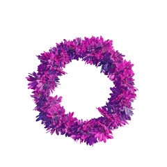 Colorful flower Daisy Wreath
