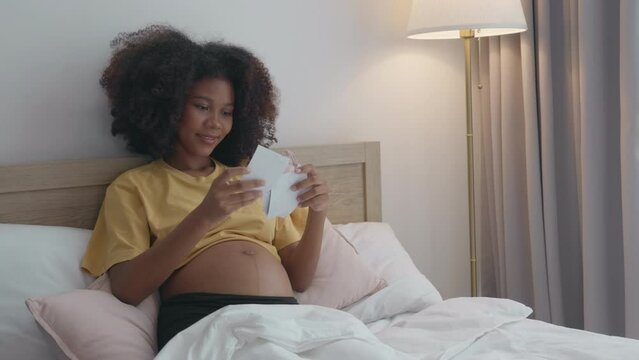 African Young Adult, A Glimpse of Love with Ultrasound on Bed