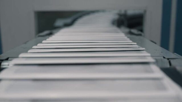 Modern machine for printing pages for fashion magazines