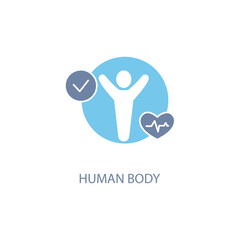 Human Anatomy concept line icon. Simple element illustration. Human Anatomy concept outline symbol design.