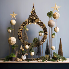 Fototapeta premium Sustainable Christmas Decoration