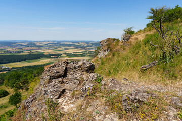 Der Staffelberg bei Bad Staffelstein, Landkreis Lichtenfels, Oberfranken, Franken, Bayern, Deutschland