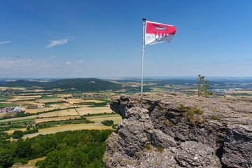 Der Staffelberg bei Bad Staffelstein, Landkreis Lichtenfels, Oberfranken, Franken, Bayern, Deutschland