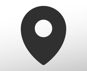 Location icon vector design element for web, app, print, business card, online, direction  - obrazy, fototapety, plakaty