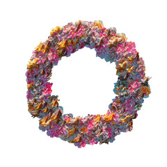 floral autumn door wreath