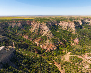 Caprock Canyons Aerial View 