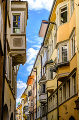 old town of Bozen in italy