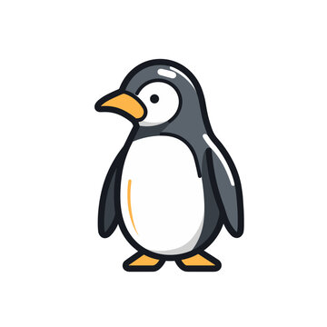 Cartoon Pinguin AI Generative