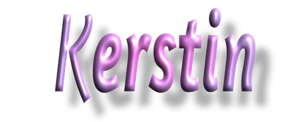 kerstin - pink color - female name - ideal for websites, emails, presentations, greetings, banners, cards, books, t-shirt, sweatshirt, prints, cricut, silhouette,

