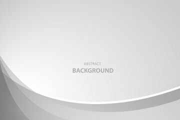 Abstract Geometric modern white and gray color background for template design. Vector illustration