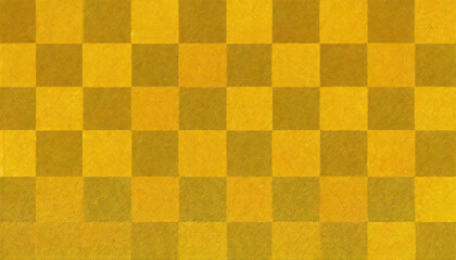 高級感のある金の市松模様の背景。和を感じさせる市松模様のイメージ素材。