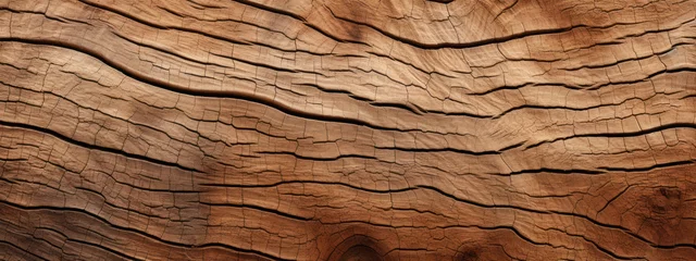 Keuken spatwand met foto Sliced baobab tree trunk. Close-up wood texture. © smth.design
