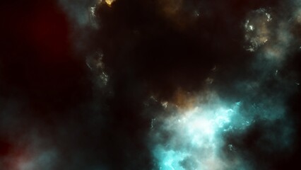 Night sky with clouds/nebula