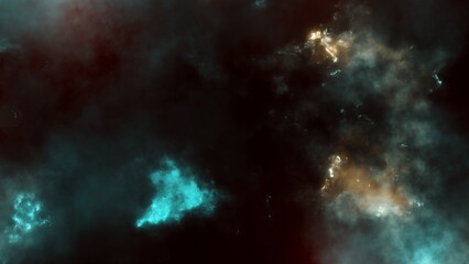Fototapeta na wymiar Abstract beautiful outer space background. Bright nebula in cosmos. Magic colorful nebula in realistic blue galaxy.