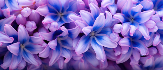 Close-up of hyacinth flower displaying vibrant textures.