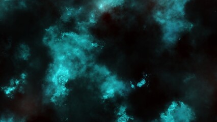 Fototapeta na wymiar Space scene. Dark blue nebula with stars in cosmos. 3D rendering