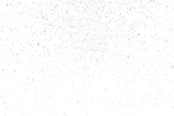  White cold Snowflakes flying elements on transparent background.Snow falling. Christmas snow background. - obrazy, fototapety, plakaty