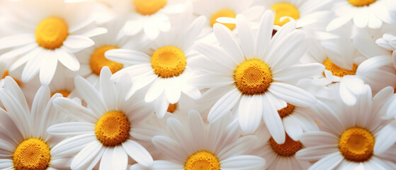 Obraz premium Close-up of daisy-like chamomile.