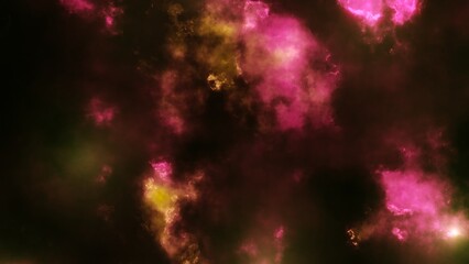 Red galaxy in deep space.