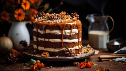 Delicious Vegan Pumpkin Spice Cake 
