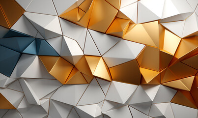 Obraz premium Abstract minimalist wallpaper for desktop with geometrical figures - Generative AI