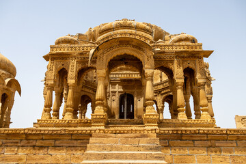 Bada Bagh, near Jaisalmer in Rajasthan, India. The golden city of the Thar desert