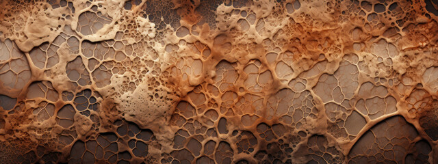 Close-up of mycelium texture. - obrazy, fototapety, plakaty